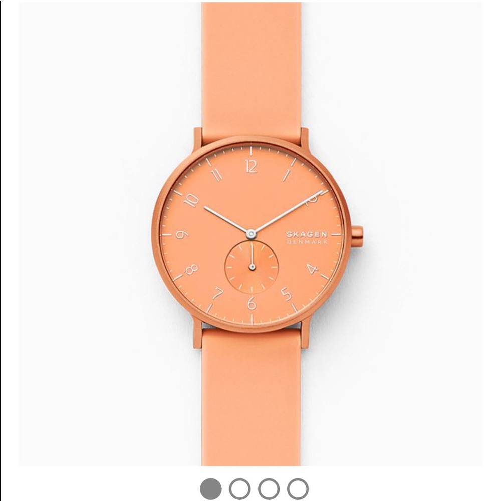 Skagen Aaren Kulor Light Orange Silicone Watch